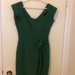 Green knee length dress - vintage style